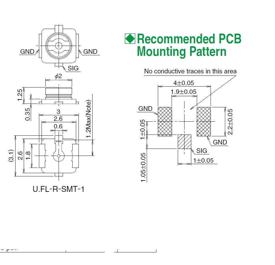 10PCS/U.FL-R-SMT-1  RF coaxial - đánh giá và giá Ipex Connector