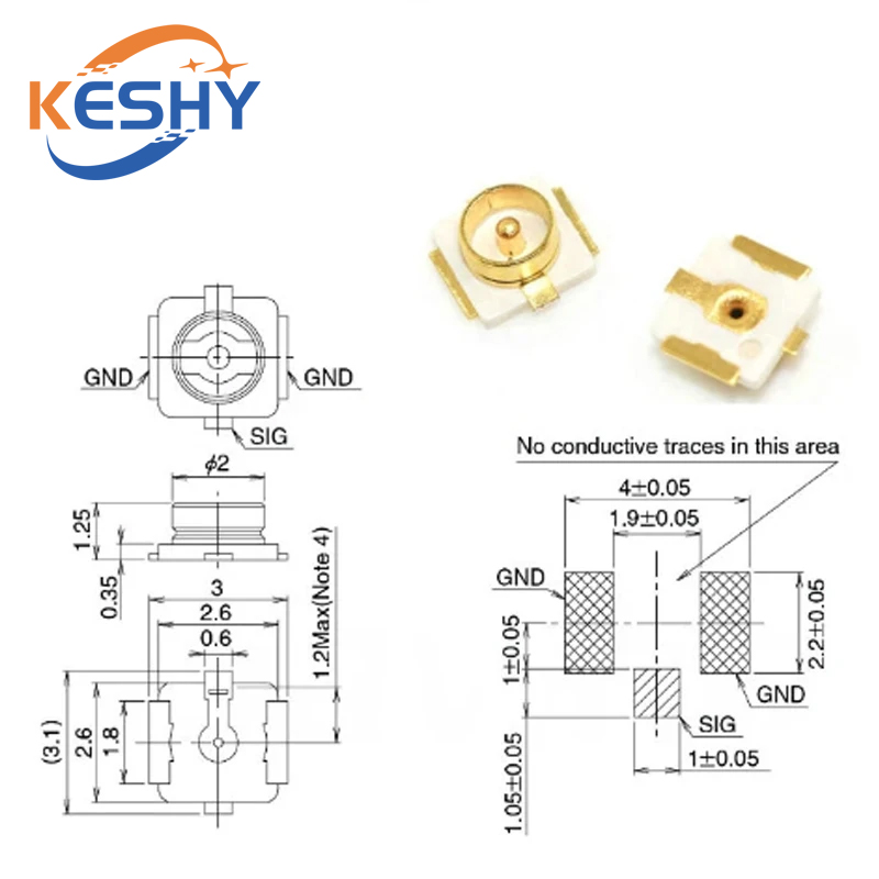 10PCS U.FL-R-SMT U.FL IPEX / I - đánh giá và giá Ipex Connector