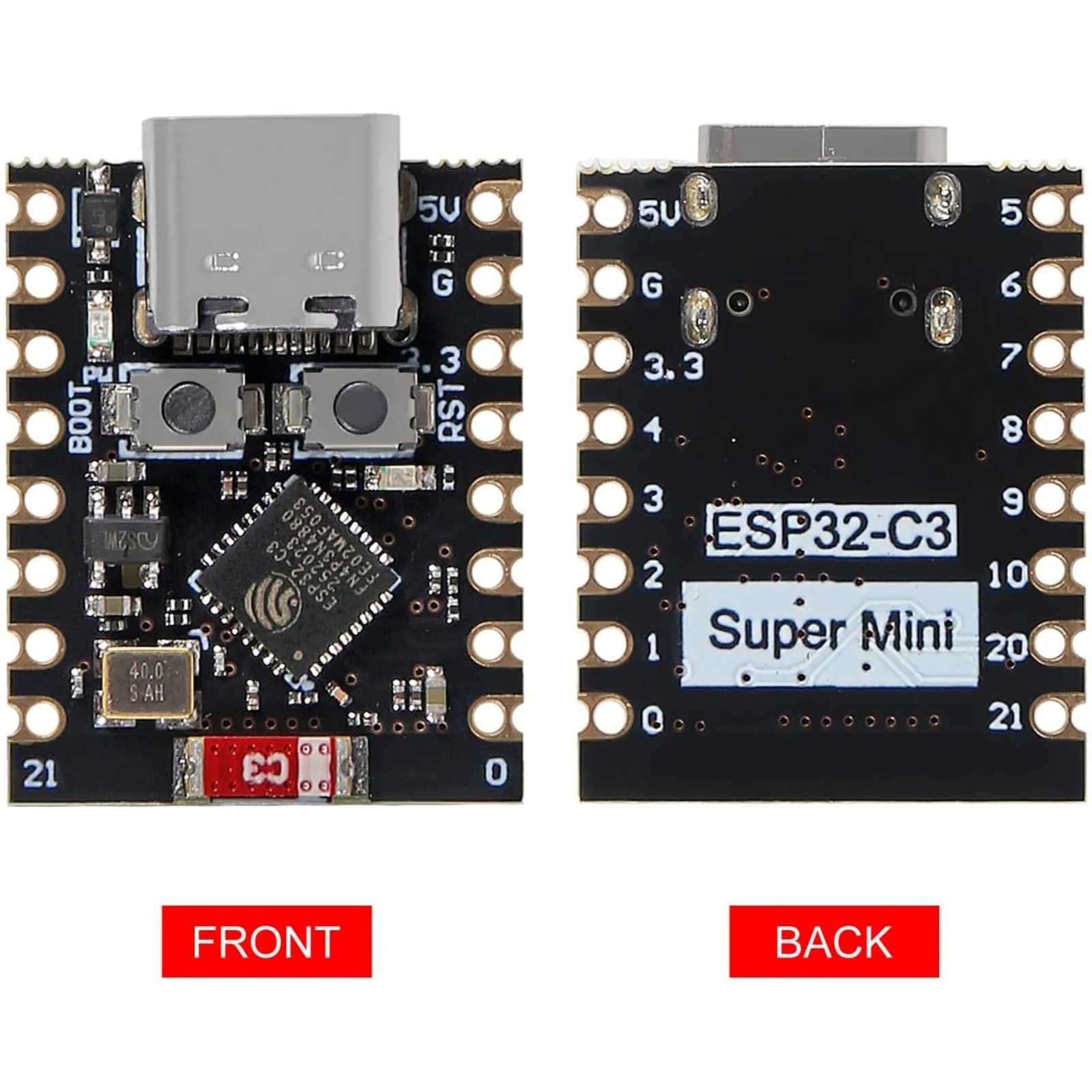 ESP32-C3 SuperMini IoT Develop - đánh giá và giá Breadboard 400 Point